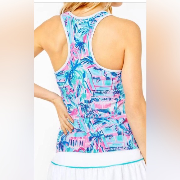 Lilly Pulitzer luxletic Meryl racer back top NWT size Medium - Picture 2 of 10